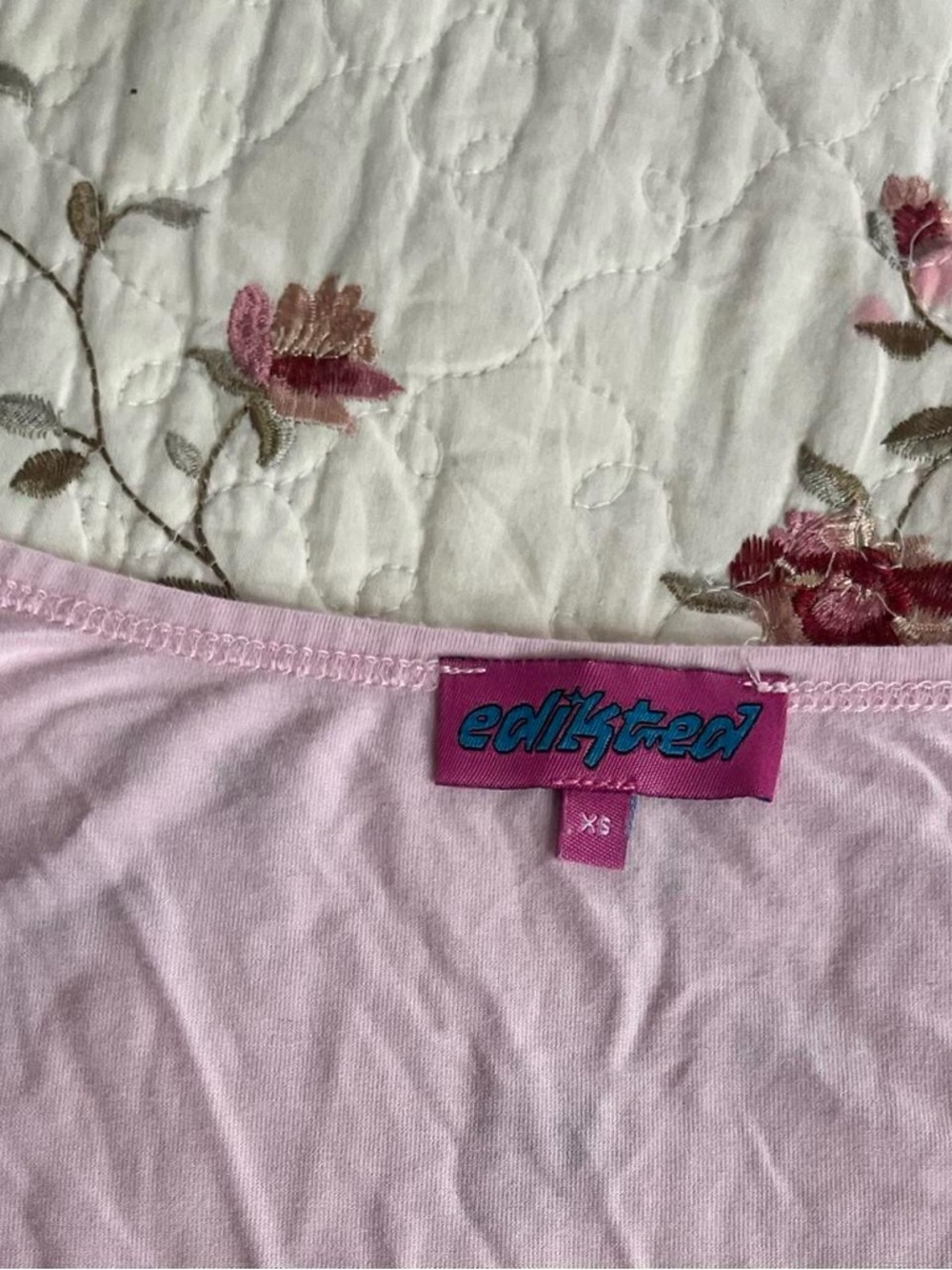 Edikted Light Pink Lolo Bow Long Sleeve Top with Bows - Picture 8 of 8